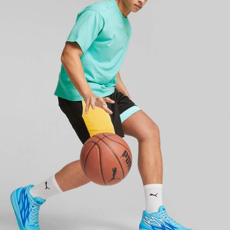 Puma Футболка X Melo Boxy Tee, однотонная, с круглым вырезом, повседневная, с коротким рукавом, мужские топы, светло-зеленый 621703-01