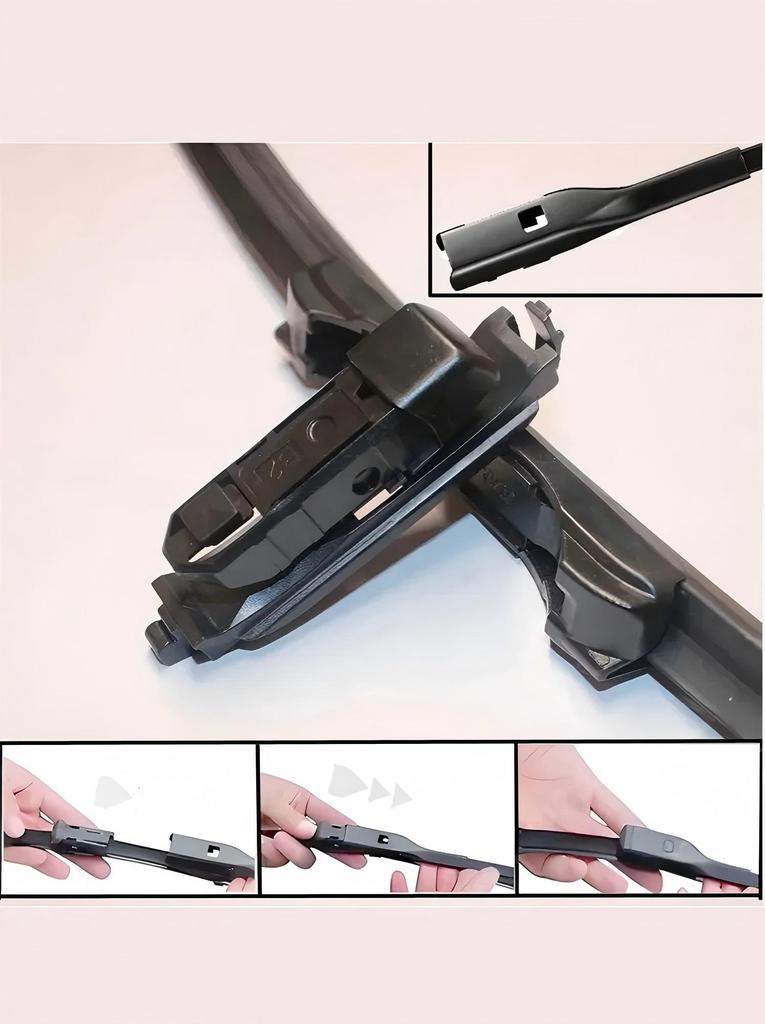 Бескаркасные дворники 24"+17" с креплением J-Hook, Тихие 11-слойные резиновые лезвия для GAC GE3 BAIC X55 Changan CS55 Plus Hunter Plus