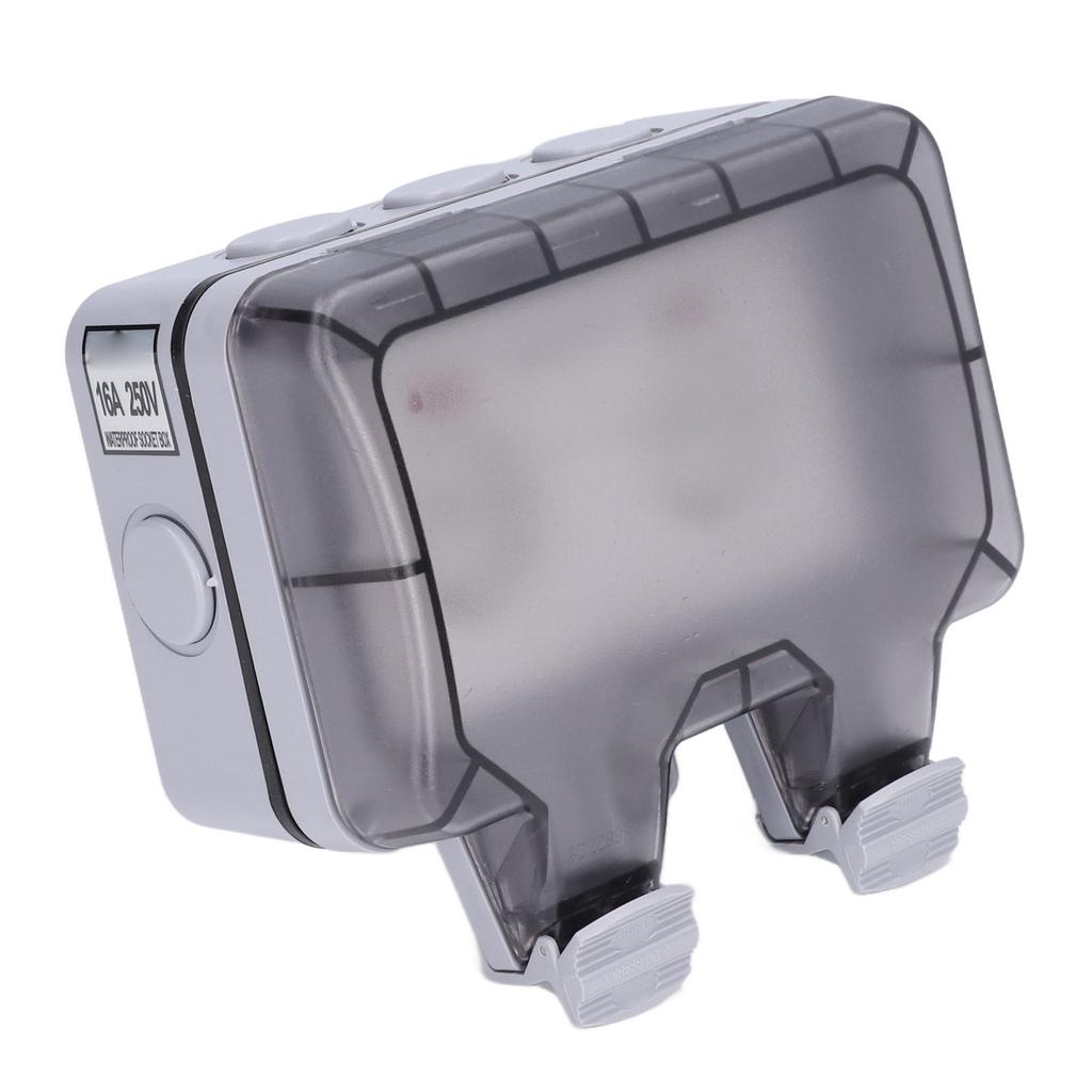 Розетка с крышкой IP66, защищенная от атмосферных воздействий уличная розетка с независимым индикатором переключателя, 250 В