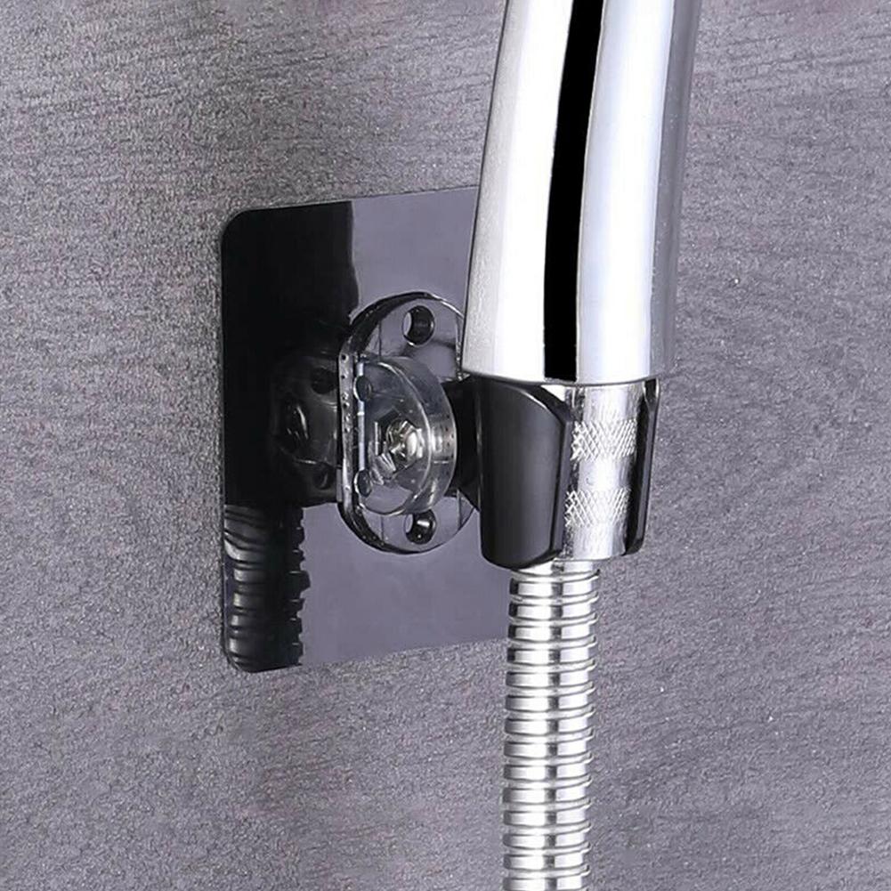 Shower Head Holder Bracket Bathroom 7.2*7.2cm ABS Black