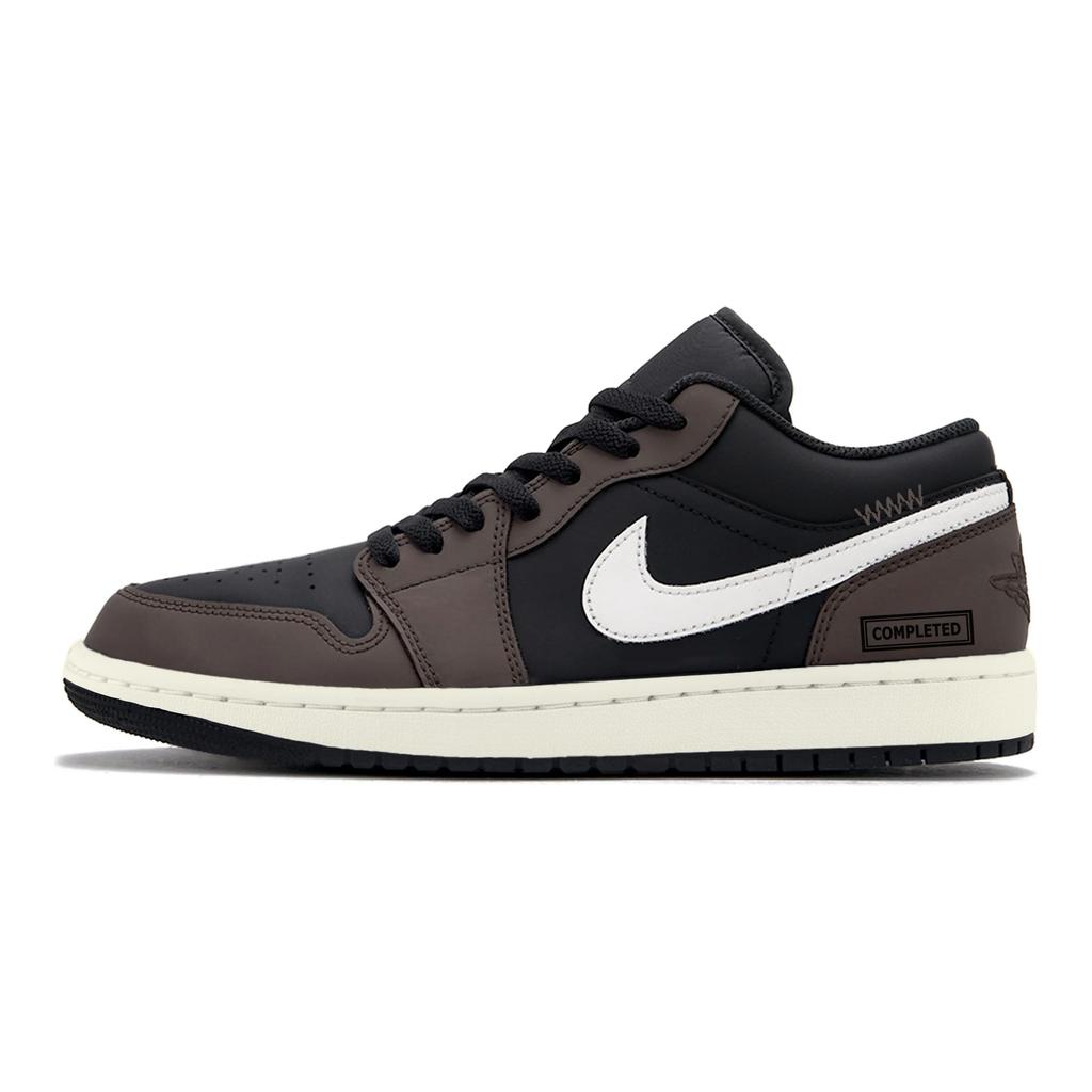 Jordan Air Jordan 1 Low Винтажные Баскетбольные Кроссовки Мужские Черный Коричневый 553558-040(Команда1439-)
