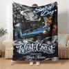 Name Custom Snoop Dogg Print Flannel Blanket High Quality Warm Comfortable Cover for All Seasons Perfect for Gifts Home Decor