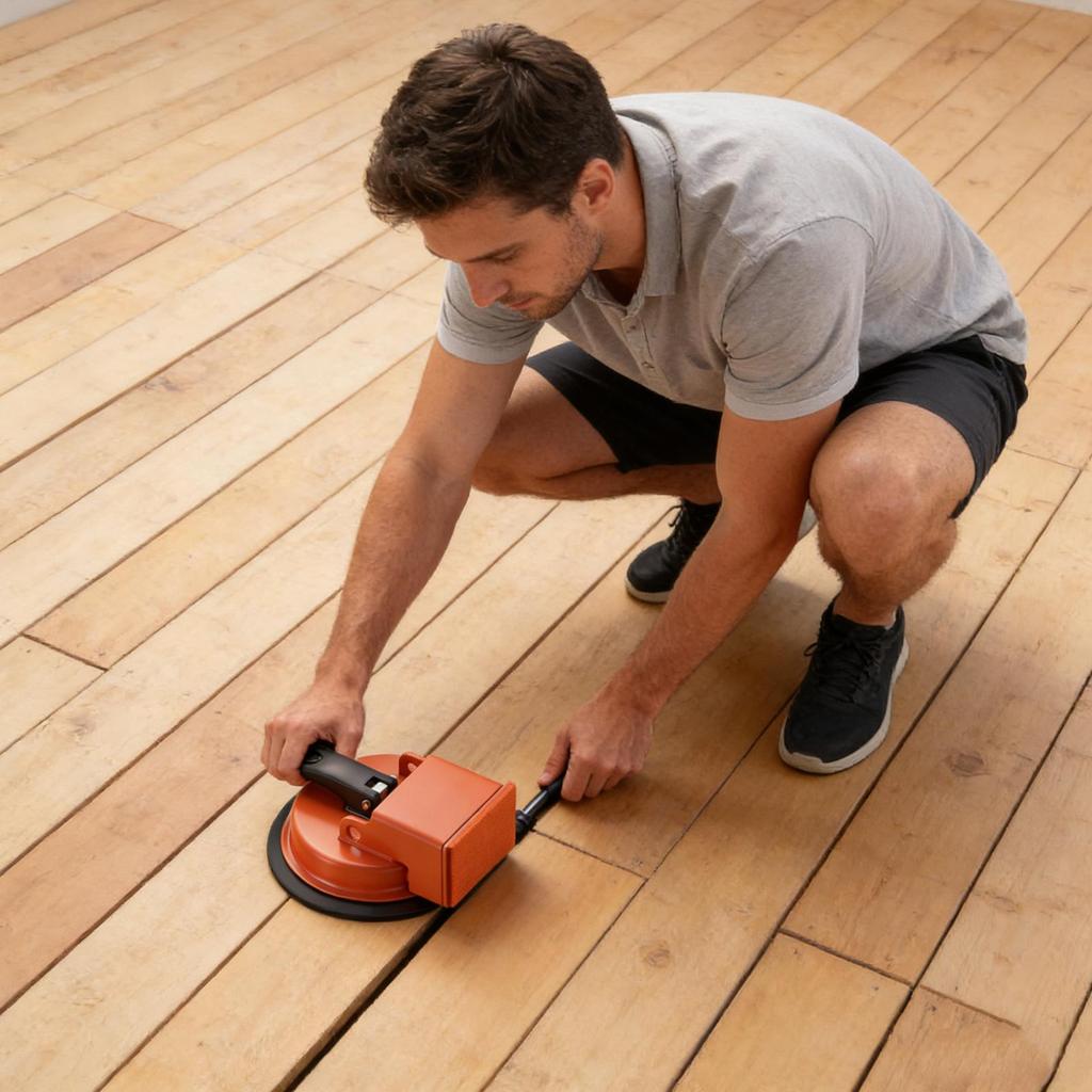 Professional Heavy-Duty Floor Gap Repair Tool Suction Cup Design for Seamless Joints in Floor Installation Projects