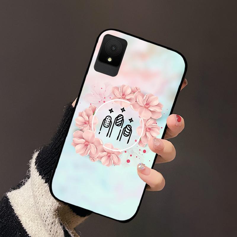 Cases For TCL 502 Capa K11 T432W Soft TPU Silicone Phone Back Protective Cover For TCL 505 For TCL 503 501 Bumper Fundas Animals