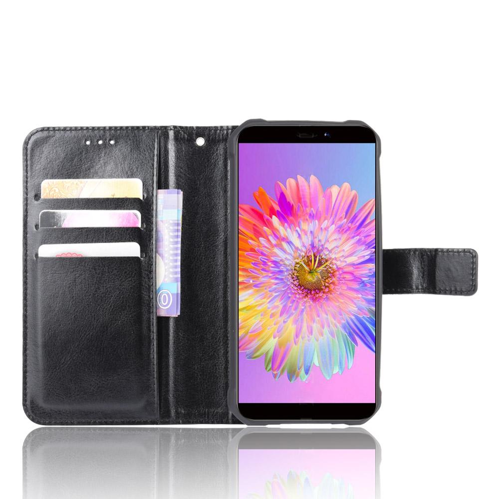 Кошелек-чехол для Oukitel WP5/WP5 Pro с подставкой и слотами для карт – Ударопрочный, пылезащитный, деловой, сверхпрочный, флип-чехол из кожи