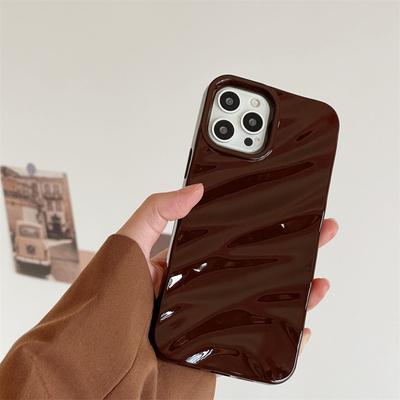 Модный чехол для телефона Ripple для Apple iPhone 15 13 11 12 14 Pro Max Plus, мягкий силиконовый чехол с защитой от морщин, цвет конфет, ударопрочный корпус