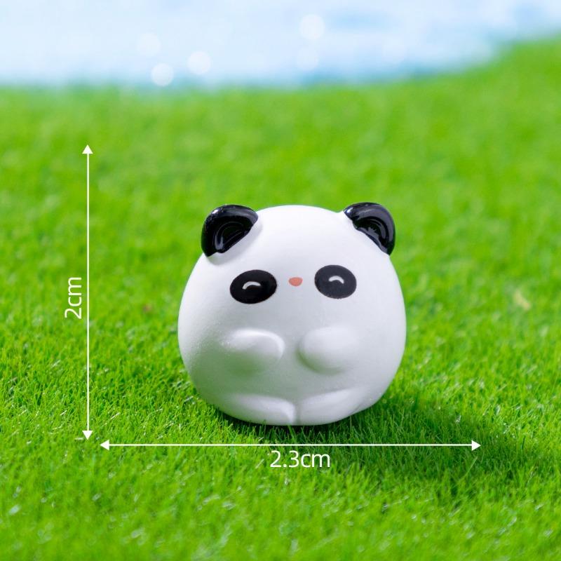 Милые и Пухлые Панда Капибара Маленькие Фигурки Животных Милые Украшения из Частиц Подвесные Аксессуары и Маленькие Орнаменты