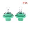 2Pcs T5 Bulb Lamps For Car Dashboards Instrument 12V 1.2W 1.5W 2W Black/Green/Yellow Base Instrument Indicator Bulbs