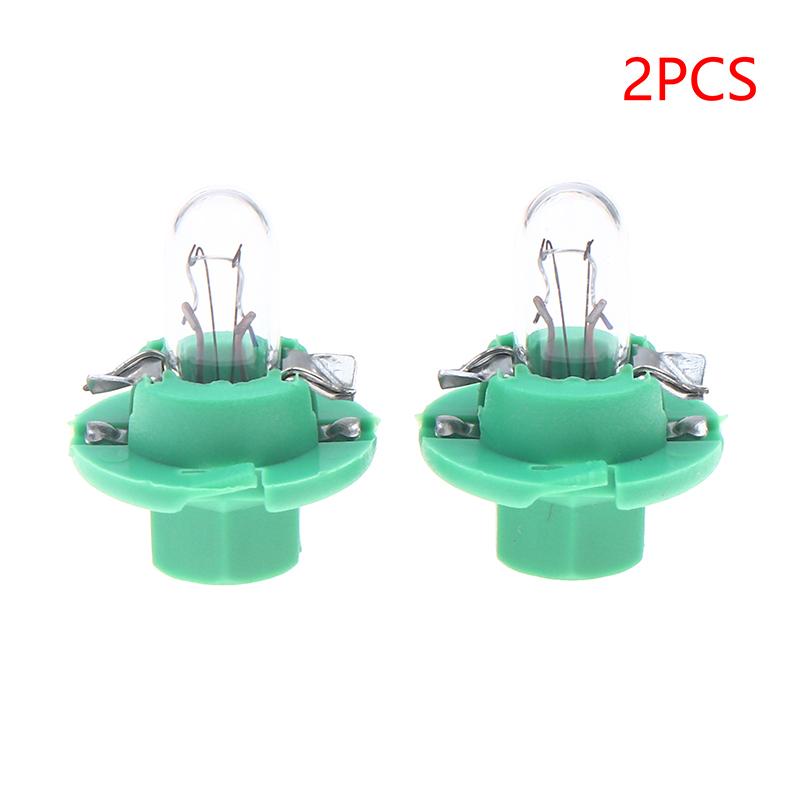 2Pcs T5 Bulb Lamps For Car Dashboards Instrument 12V 1.2W 1.5W 2W Black/Green/Yellow Base Instrument Indicator Bulbs
