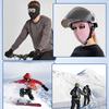 Windproof Face Warm Mask Winter Cap Ski Breathable Masks Fleece Face Shield Caps with HD Goggles Anti-fog Cycling Cap Unisex