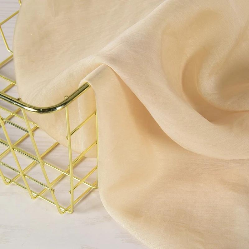 100x150 см шелковый хлопковый материал ткань однотонная для нижней подкладки юбки одежда ткань одежда DIY швейная оптовая продажа