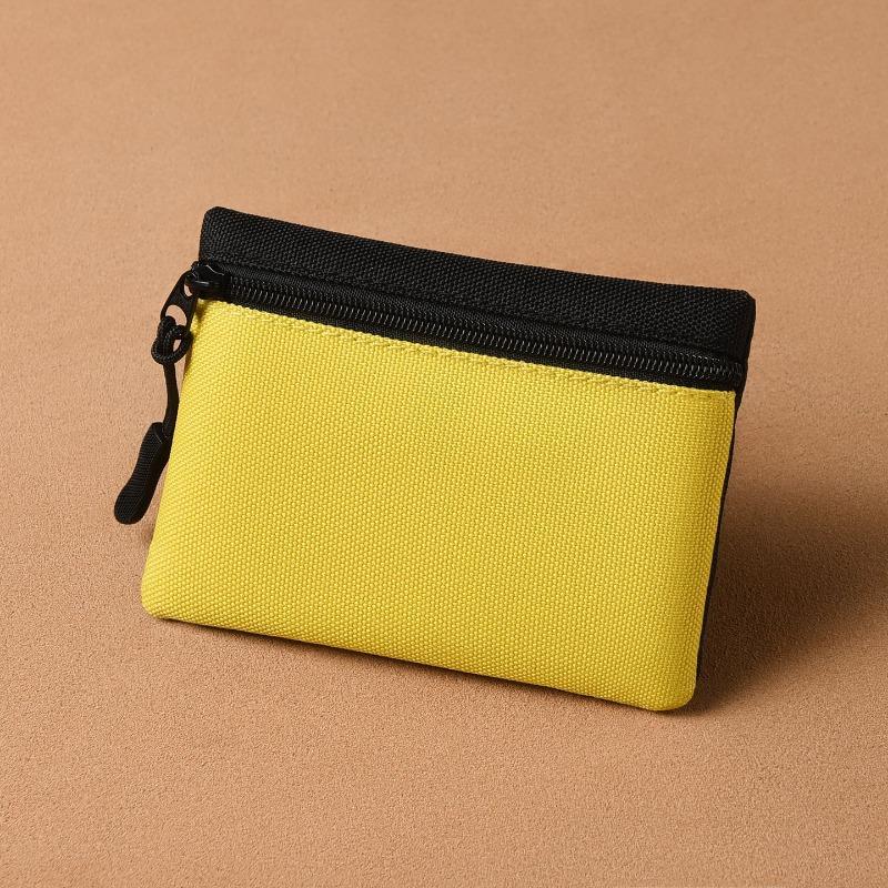 Мини-мешочек для мелочи, простой и портативный, высококачественный тканевый органайзер, на молнии, маленький кошелек, отделение для карт, детский кошелек для монет для студентов.