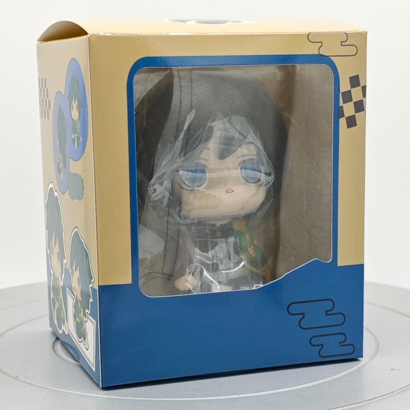 Inosuke Tanjiro Shinobu Giyu Zenitsu Muichiro Chibi Sitting Figure Demon Slayer Kimetsu No Yaiba PVC Anime Model Cute Toys Gifts