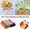 Encrypted Fur Macaron Color Fuzzy Wire Material Package DIY Flower Bouquet New Plush Strip