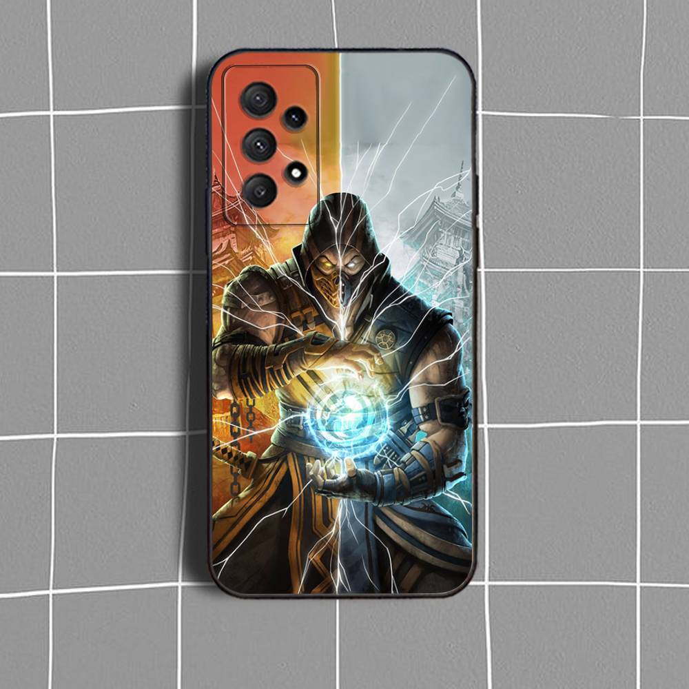 Mortal K-Kombat Game Phone Case For Samsung Galaxy A73,31,32,72,41,53,52,71,22,5G,Note,J7,8,9 Soft Black Cover