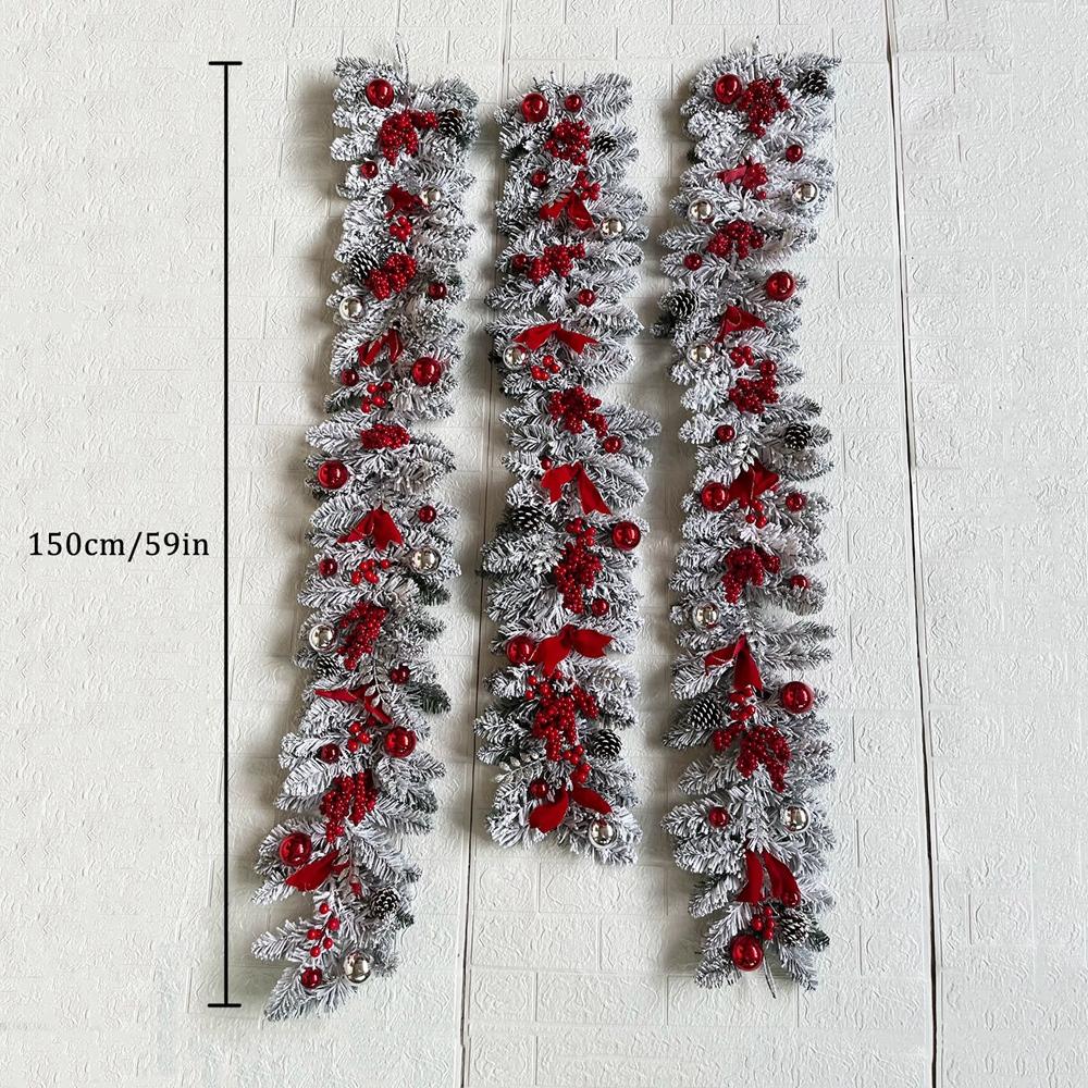Рождественские венки украшения для передней двери настенный гирляндный орнамент