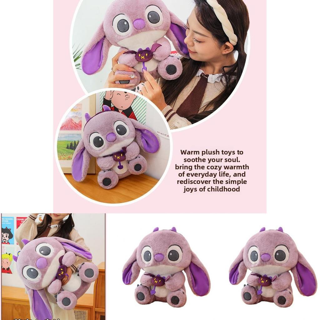 Плюшевая подушка в виде персонажа Стича, большая мягкая игрушка, подарок для детей и подростков