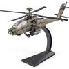 Helicopter AH-64 Longbow Apache Helicopter Model Airplane,Diecast Military Attack Helicopter,Model Airplane with Light and Sound,Military Lovers