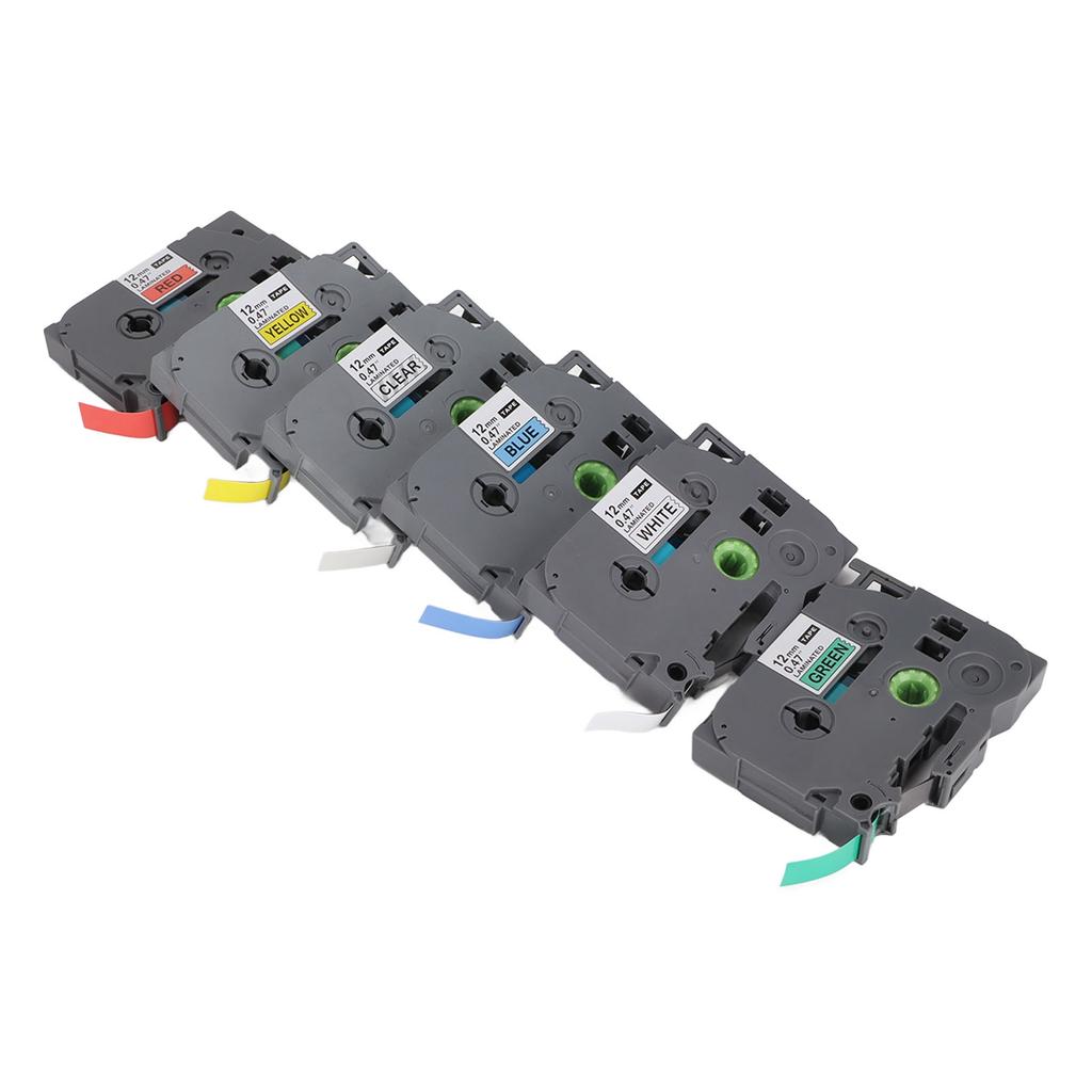 6 шт. 12 мм лента для принтера этикеток прозрачная быстрая печать высокая прочность умное распознавание лента TZ для бейджей работы