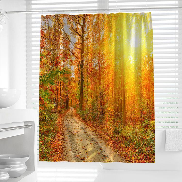 JINRUN Bathroom Thickened Waterproof Curtain Mildew Proof Shower Curtain Shower Partition Curtain Shower Curtain Bathroom Curtain Free Perforation