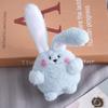 Adorable Pink Long-eared Bunny Keychain Plush Toy Cute Animal Pendant