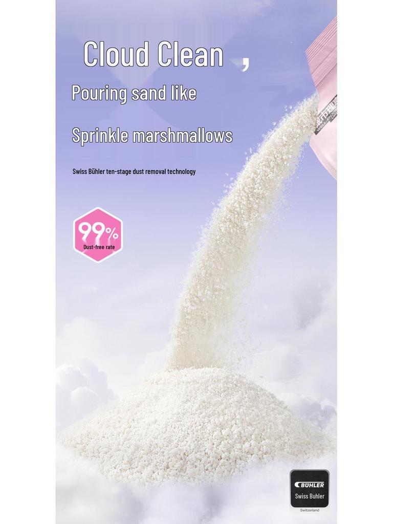City Li Xiang Plant-Based Cassava Cat Litter - Non-Stick, Deodorizing, Unscented, Mixable Sand