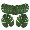 12 шт. Искусственные тропические пальмовые листья для гавайской вечеринки в стиле луа, украшения, домашний сад
