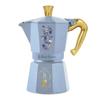 Cafetière Italienne - BIALETTI - Moka Express Bridgerton - 6 Tasses - Bleu Pastel - Compatible Tous Feux