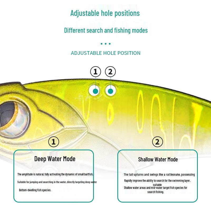 Lead-Wrapped Copper VIB Simulation Bait 13.5g - Bionic Fake Fishing Lure for Outdoor Use