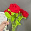 Knitting Woven Wedding Decoration Knitting Flower Artificial Flower Fake Flowers Hand Knitting Rose