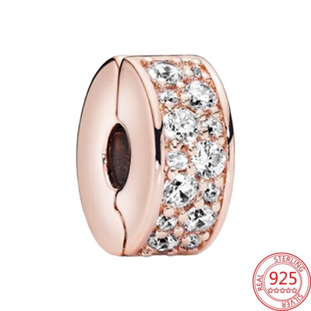 925 Sterling Silver Glass Beads Charms for Jewelry DIY Making Fit Original Bracelets Bangles for Women Gift