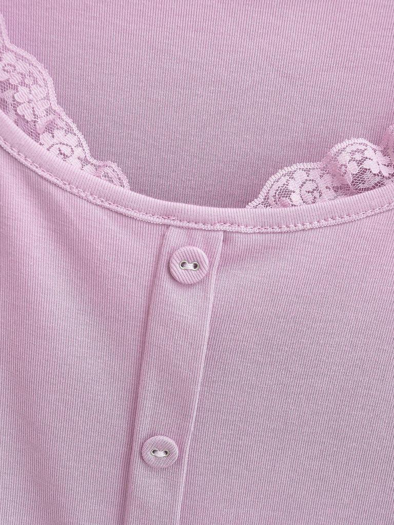 Летний кружевной кроп-топ-майка 2024 - Женский двухпредметный дизайн без рукавов с круглым вырезом