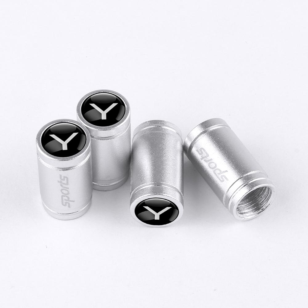 Car Wheel Tire Valve Caps Tyre Rim Stem Covers Airdust for Tesla Model 3 Model S Model X Model Y Roadster Invader Coil Mod WYE