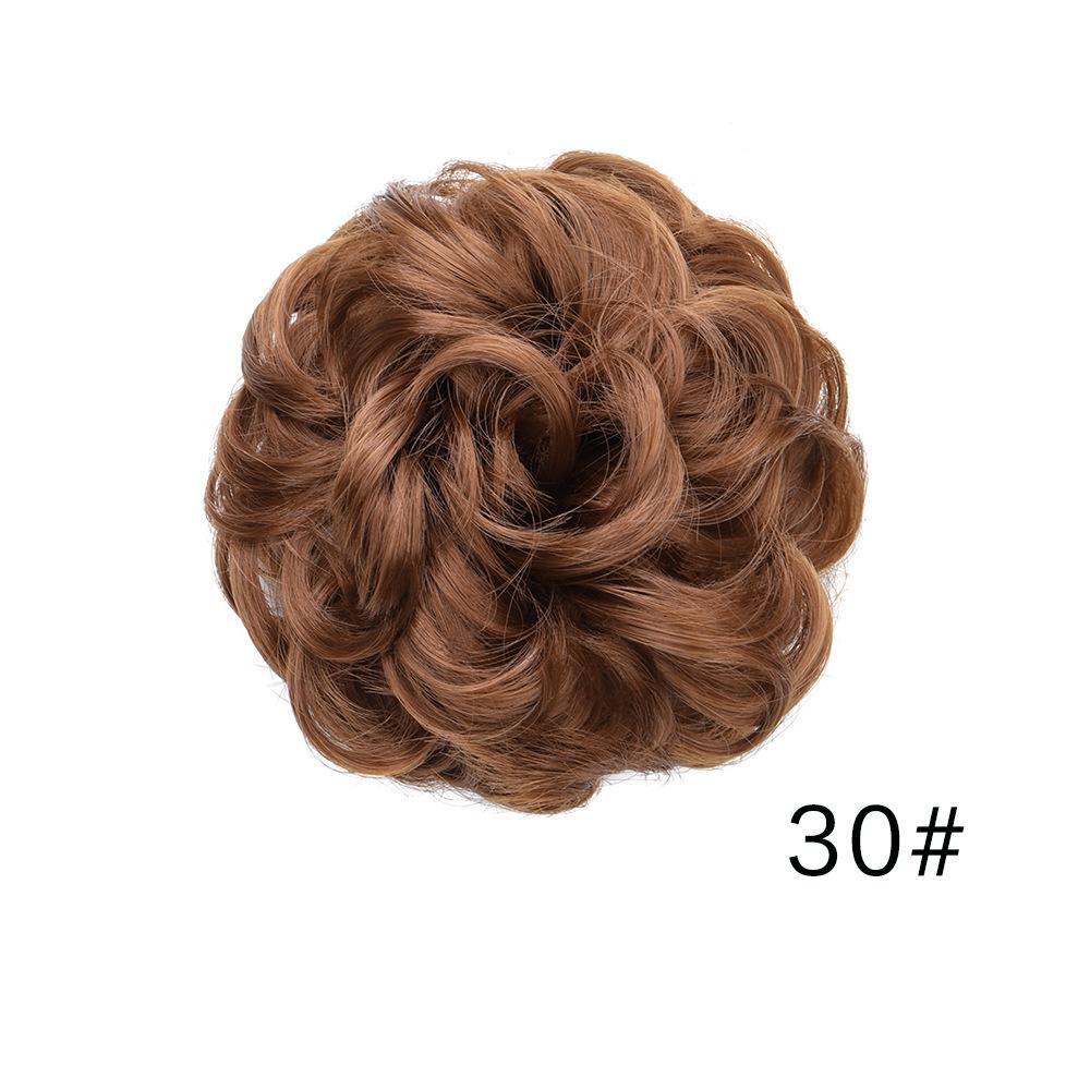 Messy Bun Hair Piece Wavy Synthetic Chignon Scrunchies forElastic Ponytail Band Hair Extensions Thick Hairpieces for Women