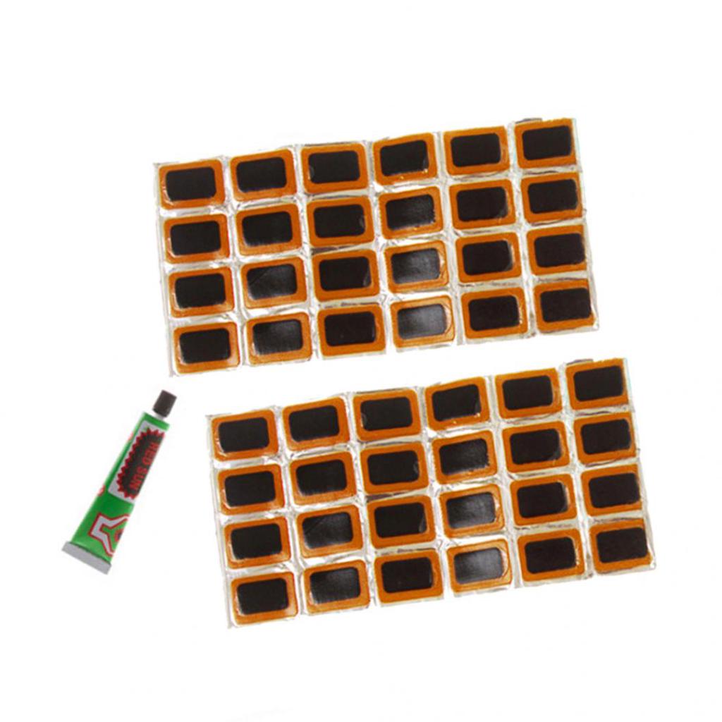 Квадратный велосипедный инструмент для ремонта велосипеда, резиновая шина, трубка, патч с клеем