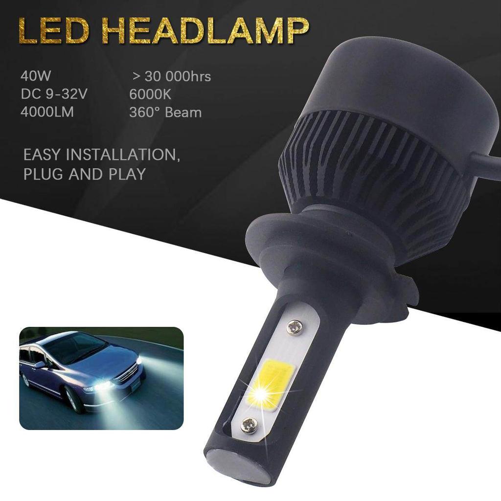 1 пара светодиодных автомобильных фар теплого белого света. Черный корпус S2.10000LM автомобильные светодиодные фары H4 H1 H7 H8 H9 H11 H16 9005 HB3 9006 HB4 3000K 4300K ​​6000K