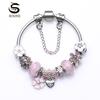 Fashion Pure Hand Craft Bubble Cherry Vintage Crystal DIY Bracelet
