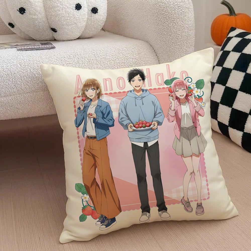 Heartwarming Sports Japanese Anime BBlue Box Cushion Cover Throw Pillow Cover Hidden Button Durable Polyester Chair Cushion