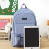 Набор из 5 предметов Школьная сумка Рюкзаки большой вместимости для учеников средней и начальной школы для первого семестра Колледж Минималистичный Легкий Рюкзак