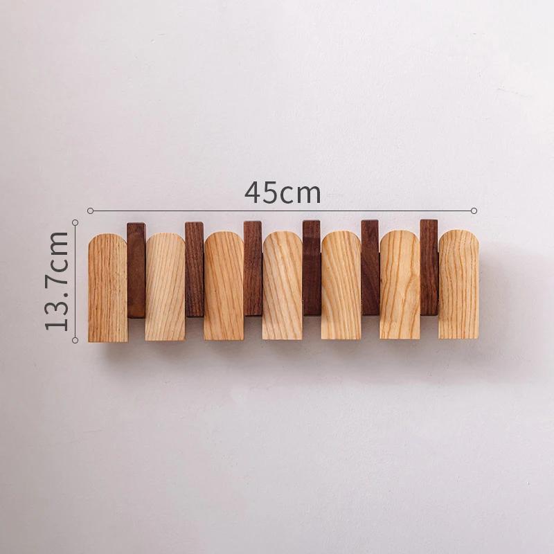Настенные Деревянные Эстетичные Вешалки для Одежды Складной Компактный Органайзер Модульные Вешалки для Одежды Дешевая Многофункциональная Полка для Хранения Вешалка для Пальто и Шляп Мебель