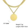 Xiaomi Skyrim Minimalist Geometric Round Choker Necklace for Women Stainless Steel Simple Double Layer Clavicle Snake Chain Jewelry New