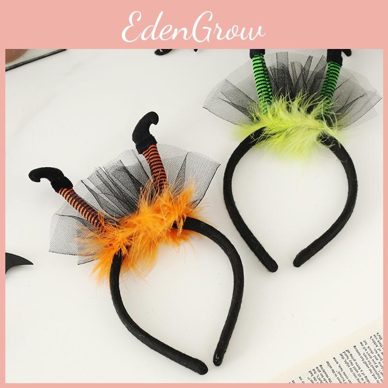 Kid And Adult Halloween Headband With Witch Legs Fabric Construction Suitable For Parties And Gifting
