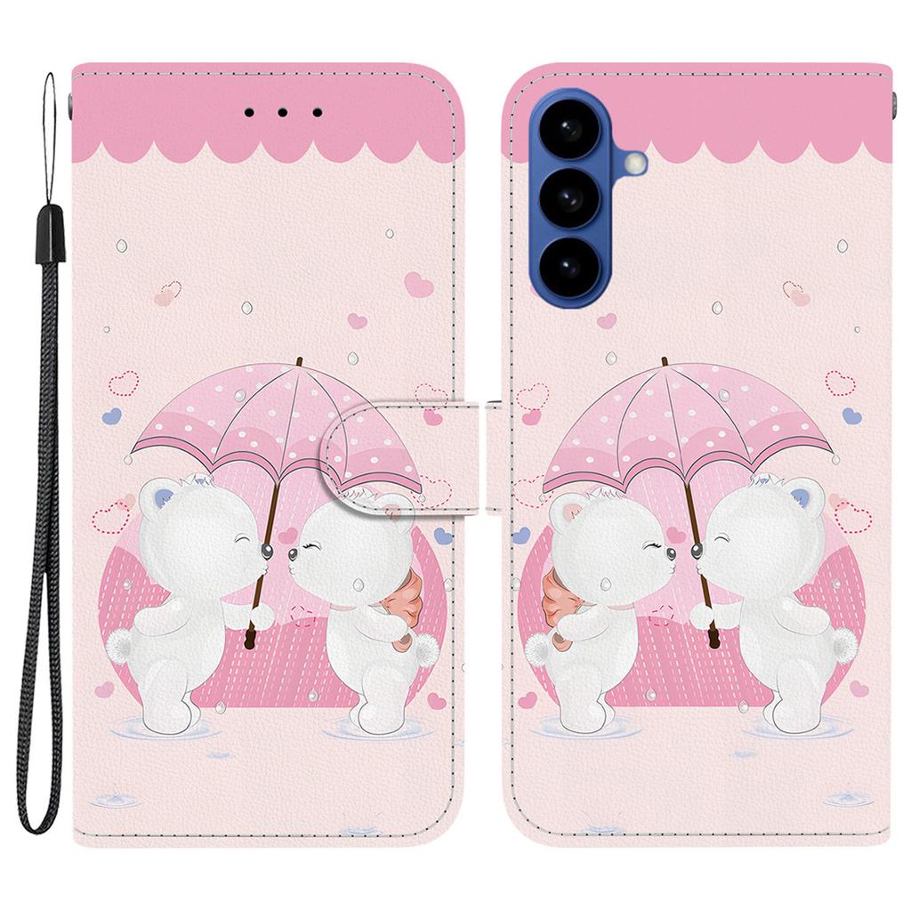 For Samsung Galaxy S26+ Case Pattern Printing Leather Flip Wallet Phone Cover with Lanyard