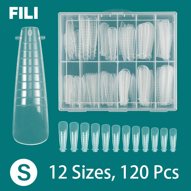 Многоразовый маникюрный инструмент, полное покрытие, стилет, гроб, миндалевидные ногти, УФ-гель, пластиковая форма для быстрого наращивания ногтей, двойные формы