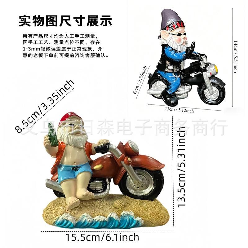 Cartoon Dwarf Garden Statue Resin Decor Figurine Outdoor Yard Indoor Home Decoration Gift