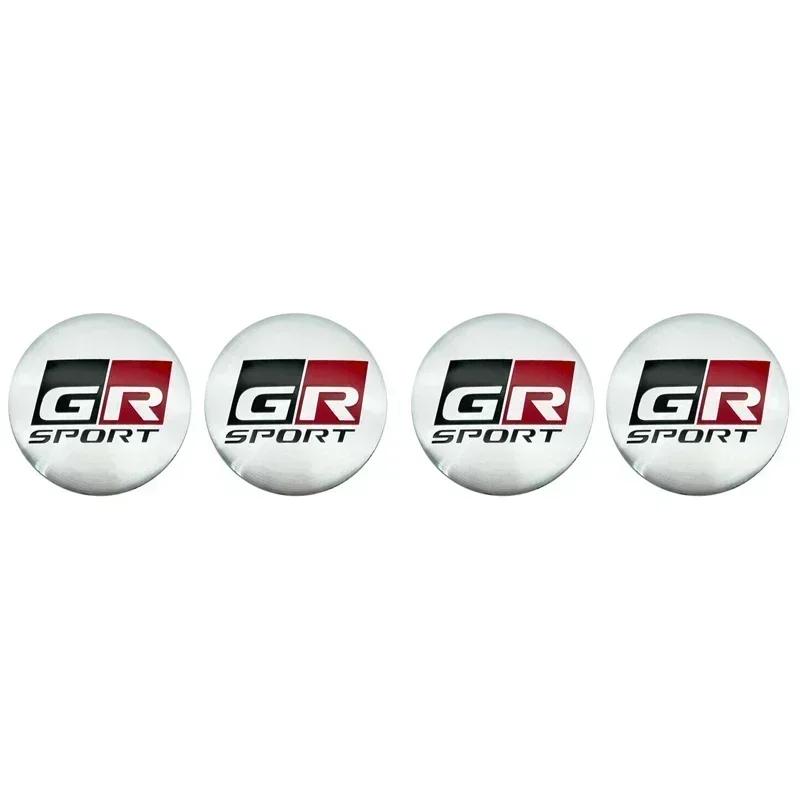 56mm 4pcs/set Car Wheel Center Stickers Hub Cap Decal For x5 GR Sport Logo Corolla C-HR Avensis RAV4 4runner Camry Prado x5