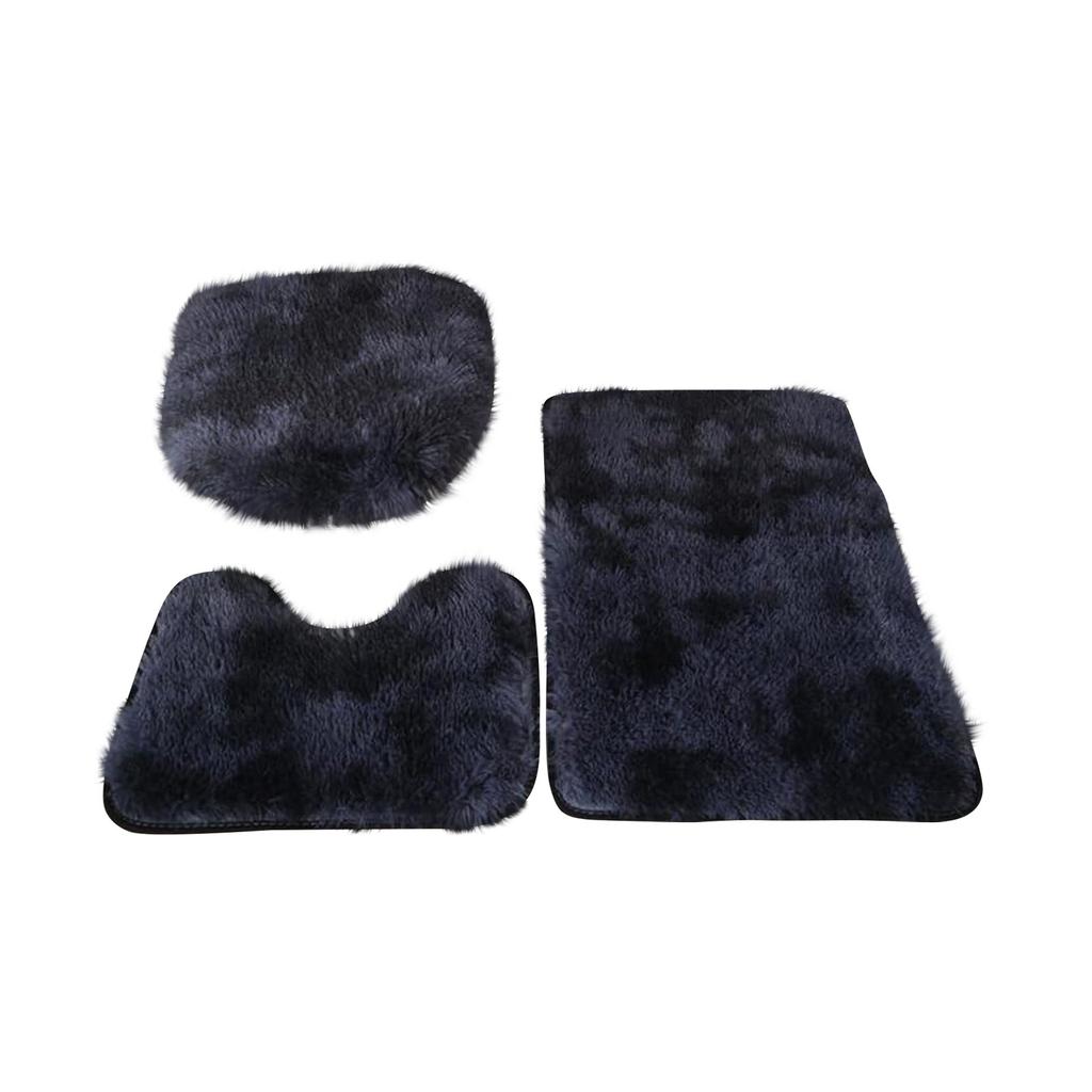 Мягкий коврик из ультратонкого волокна для ванной, набор из 3 штук, плюшевый коврик для ванной, чехол на сиденье для унитаза, впитывающий коврик для ванной, машинная стирка