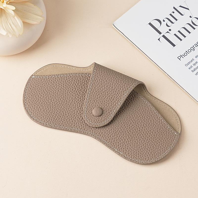 Литературный молодежный женский чехол для очков из кожи первого слоя, пылезащитный бокс для хранения солнцезащитных очков, защитный чехол для солнцезащитных очков из мягкой кожи