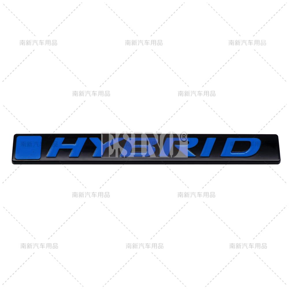 Car Styling Hybrid 3D Grill Rear Trunk Metal Chrome Zinc Alloy Emblem Badge for Honda Civic Accord XR-V CR-V HR-V UR-V Odyssey