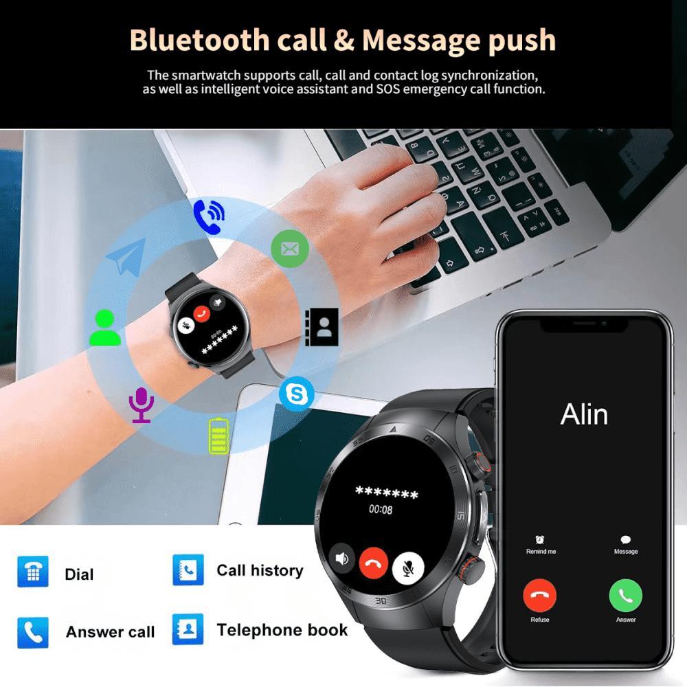 Bluetooth Call ECG+PPG New Smart Watch Mens Health Watch Heart Rate Watches IP68 Waterproof Fitness Tracker Smartwatch